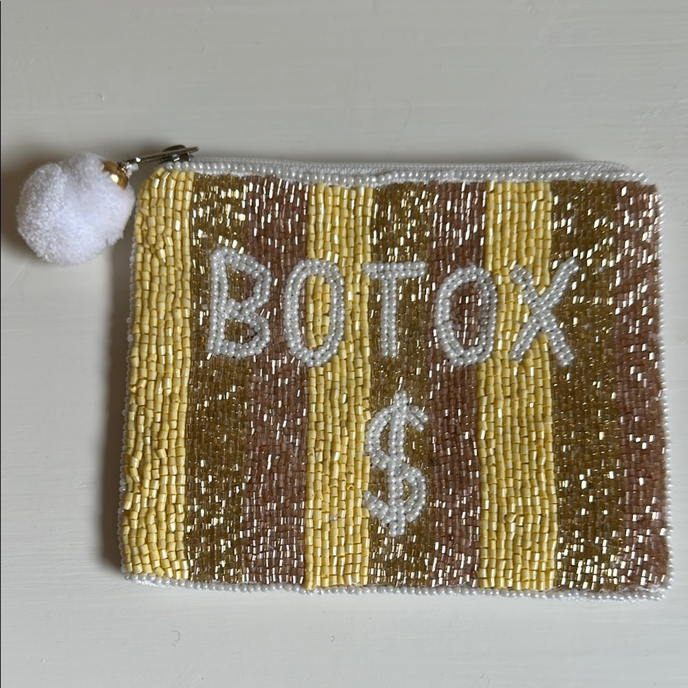 Free, if buy anything in my closet! Beaded “Botox $” pouch